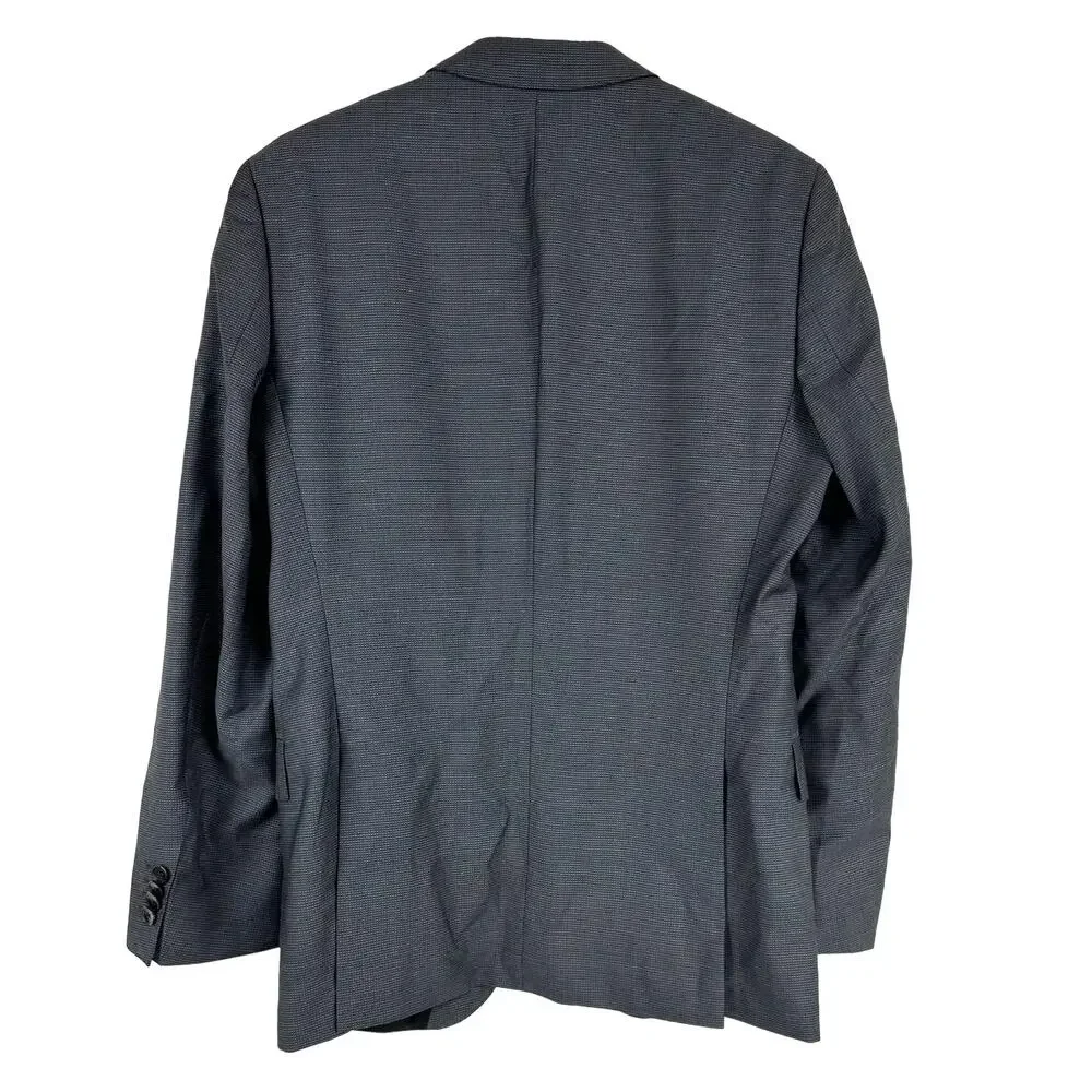 Boss by Hugo Boss NWT Men's Huge6 Slim Fit Blazer Size 36R Gray Virgin Wool